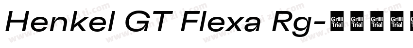 Henkel GT Flexa Rg字体转换